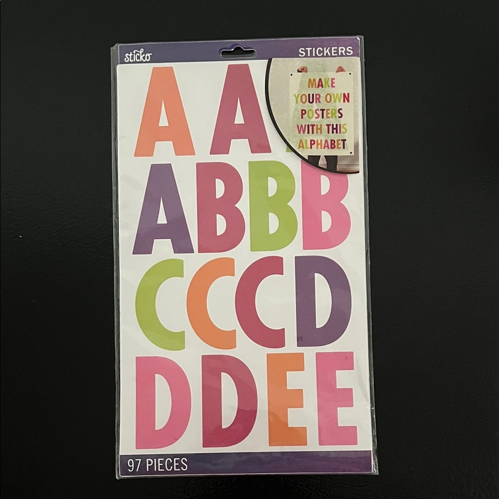 Sticker Alphabet Set - Multicolor by